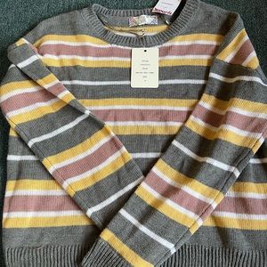 Striped light weight sweater